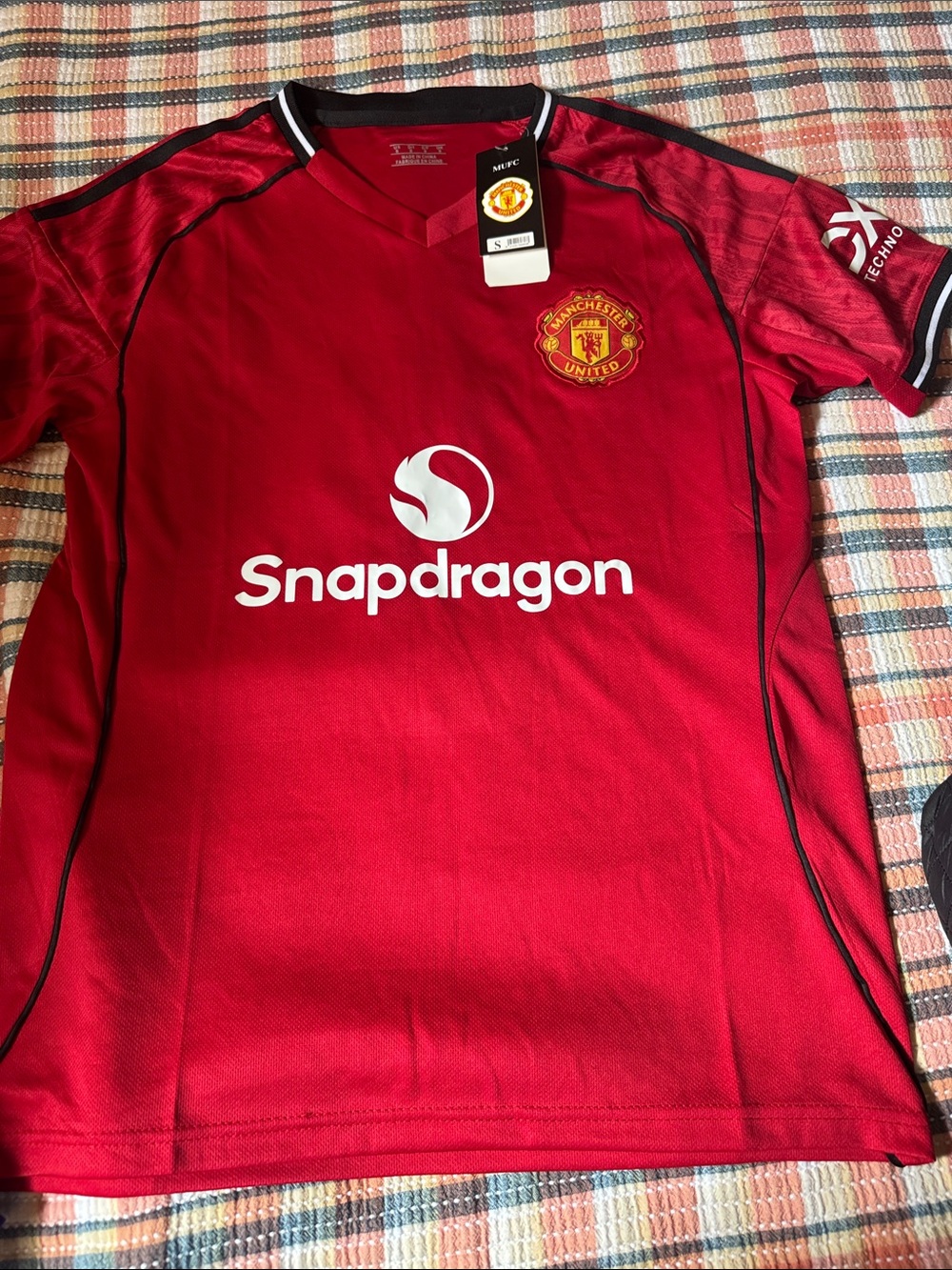 Red Snapdragon Logo Football Jersey - Men